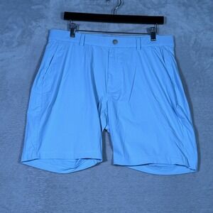 Redvanly Shorts Mens L Blue 8 Inch Performance Golf Chino Stretch Lightweight